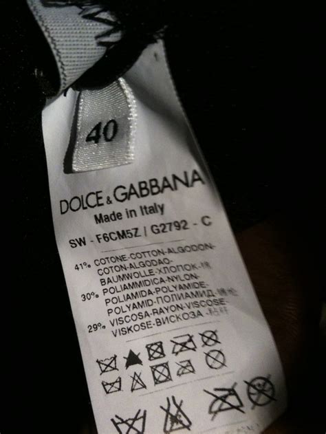 label dolce gabbana|authentic dolce and gabbana label.